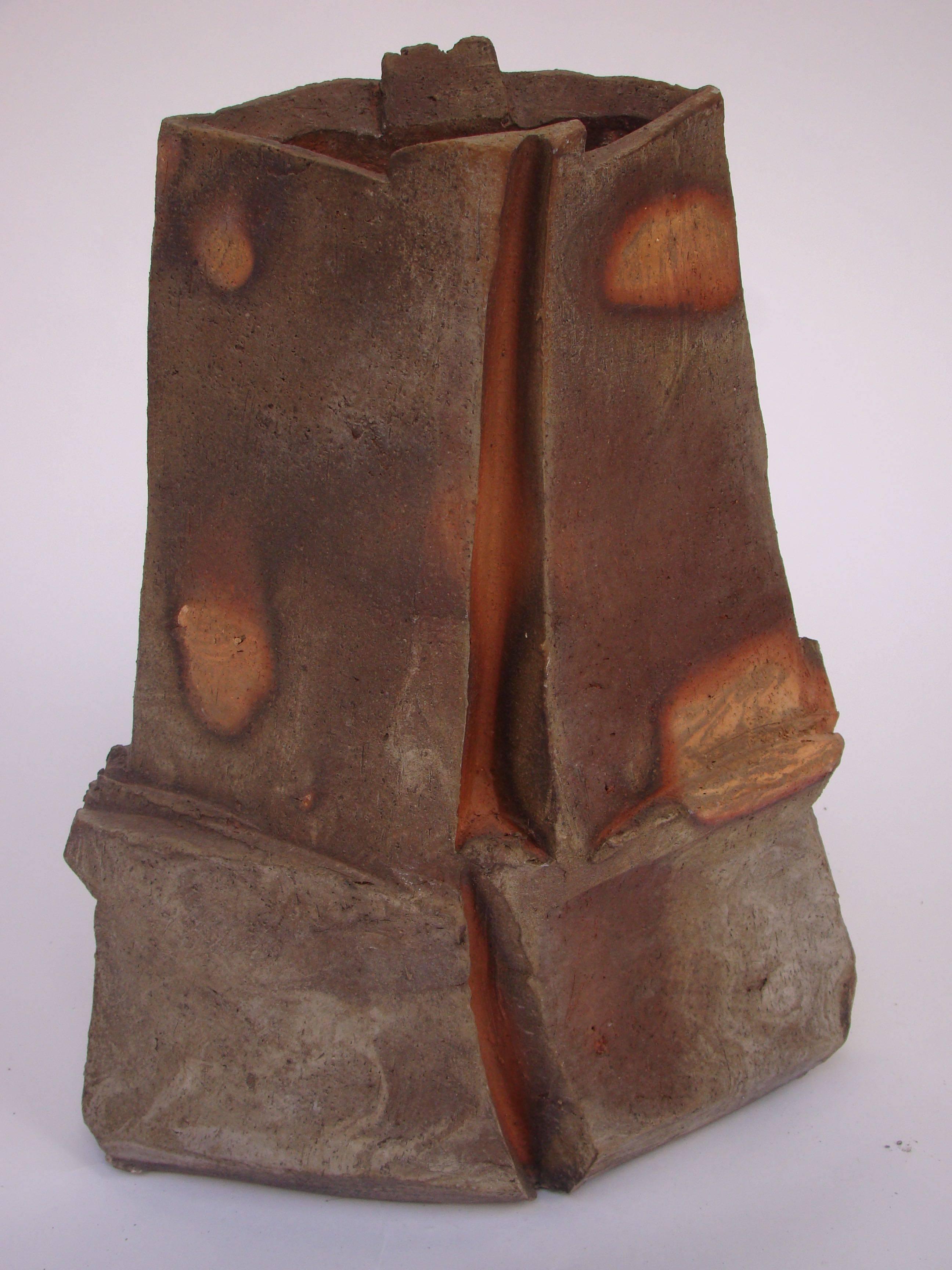 French Brutalist Ceramic Sculpture by Eric Astoul, circa 1980-1990 For Sale