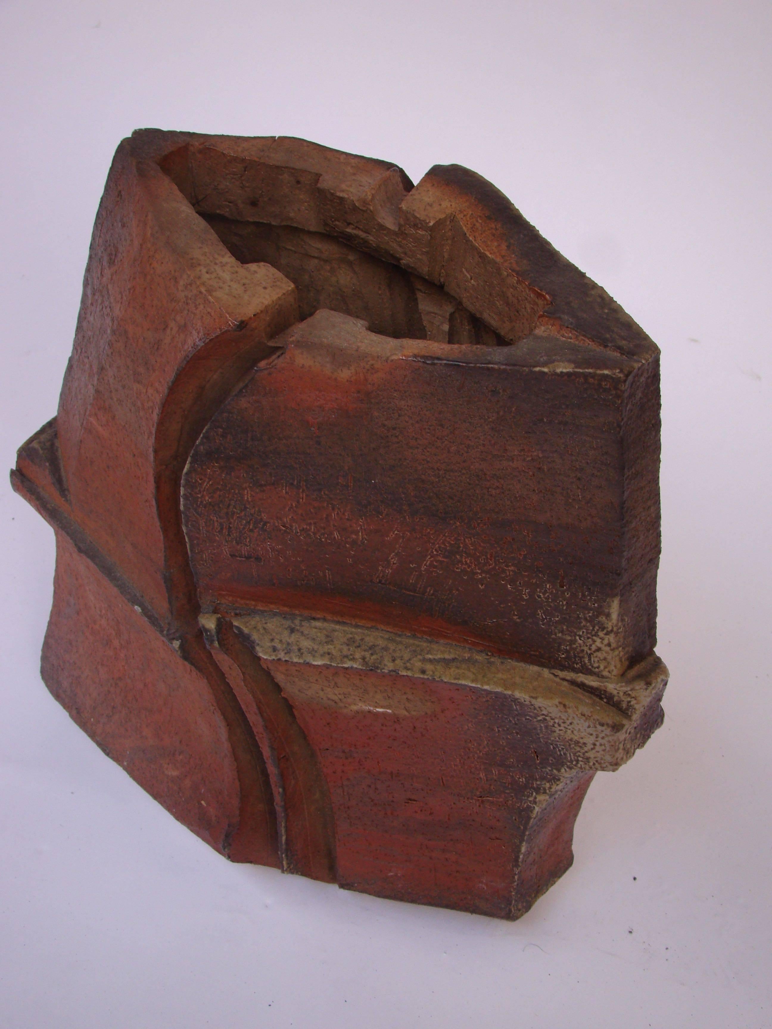 French Brutalist Ceramic Sculpture by Eric Astoul, 1980-1990 For Sale