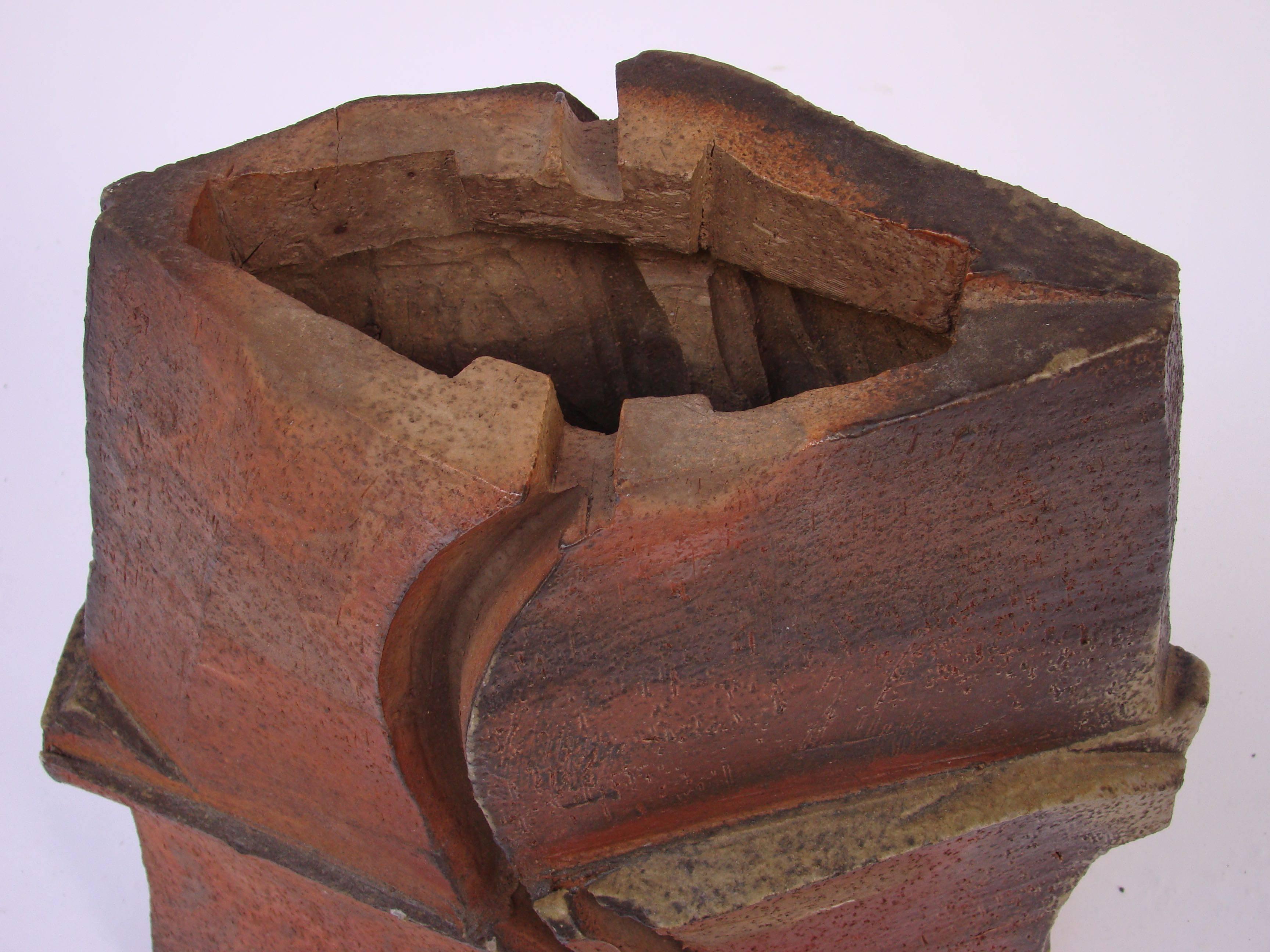 Brutalist Ceramic Sculpture by Eric Astoul, 1980-1990 In Good Condition For Sale In Saint-Ouen, FR