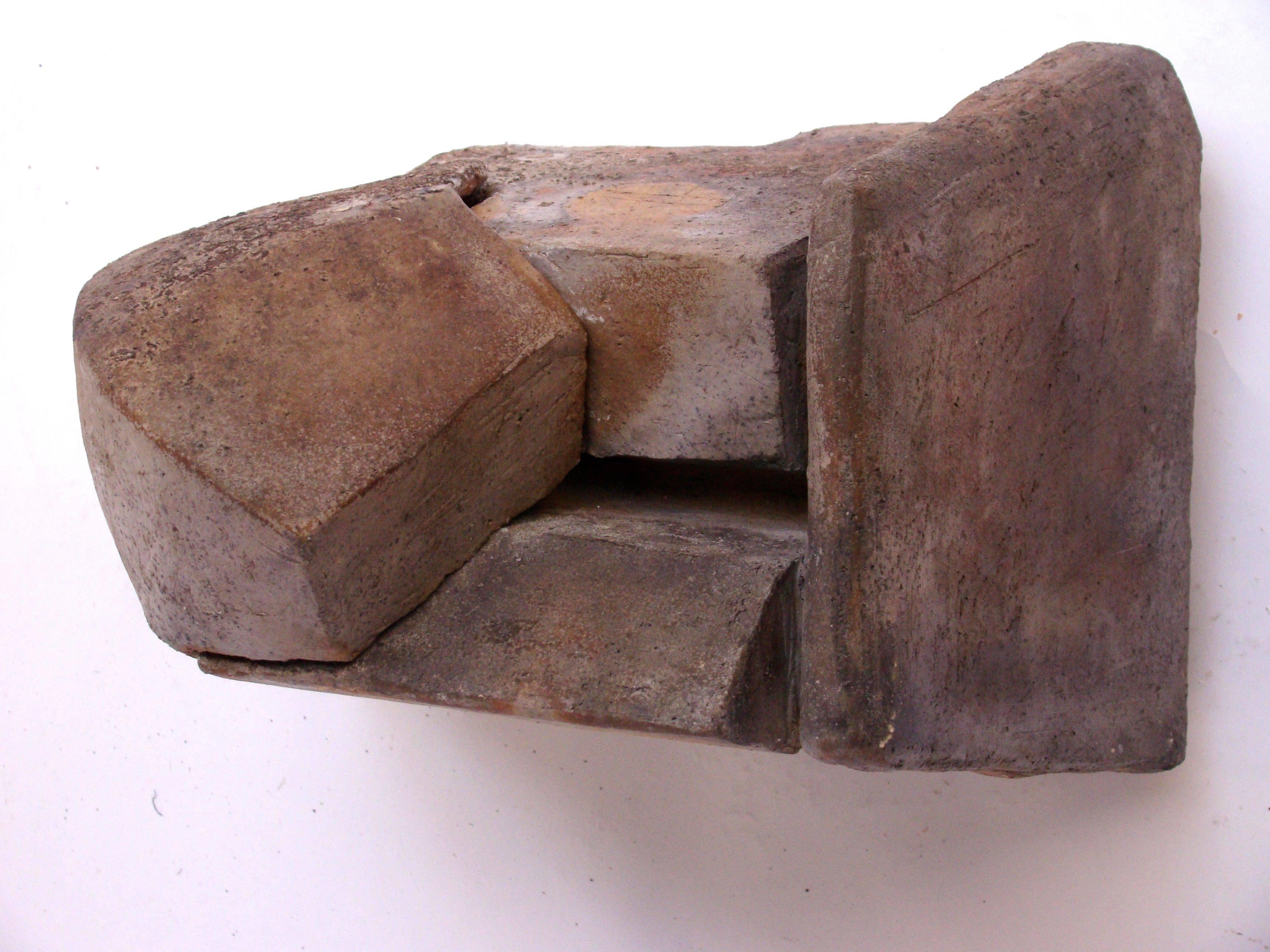 French Brutalist Ceramic Sculpture by Eric Astoul, 1980-1990 For Sale