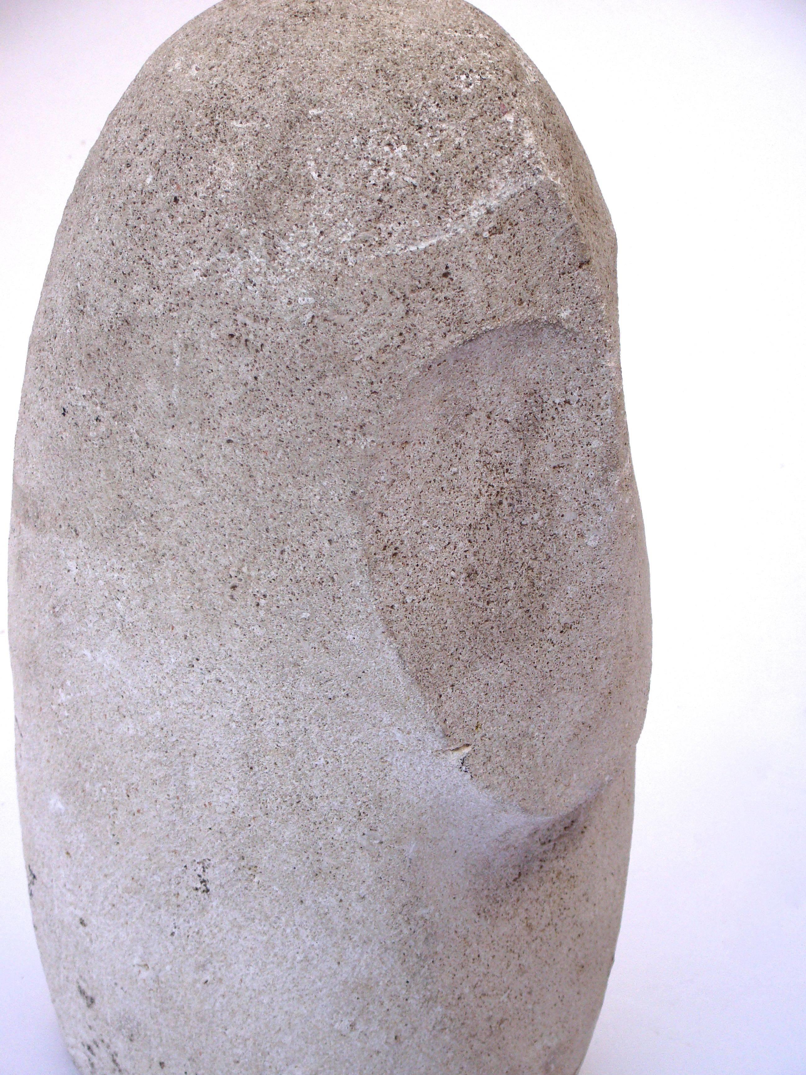 French 1960s Stone Abstract Sculpture For Sale