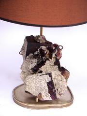 1950s Mineral Stone Table Lamp