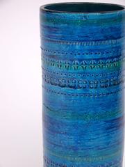 1950s Italian Turquoise Color Vase by Bitossi