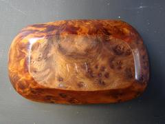 1950s Walnut Burl Bowl by Odile Noll