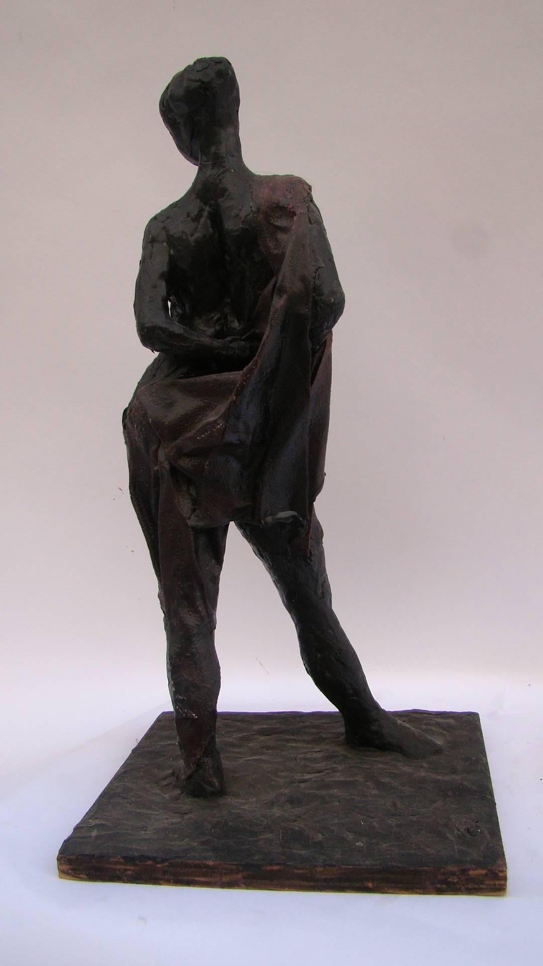 Beaux Arts Sculpture of Lady, 1940s For Sale