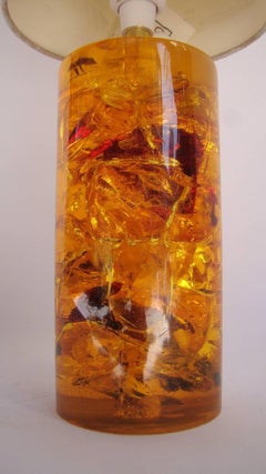 1970s Fractal Resin Lamp