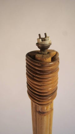 1960s Bamboo Floor Lamp