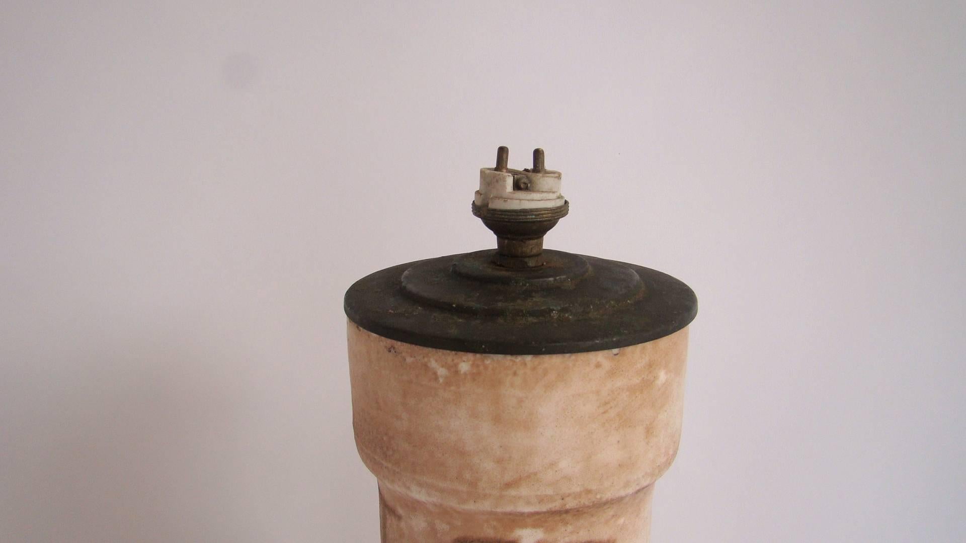 1960s French Ceramic Lamp In Good Condition For Sale In Saint-Ouen, FR