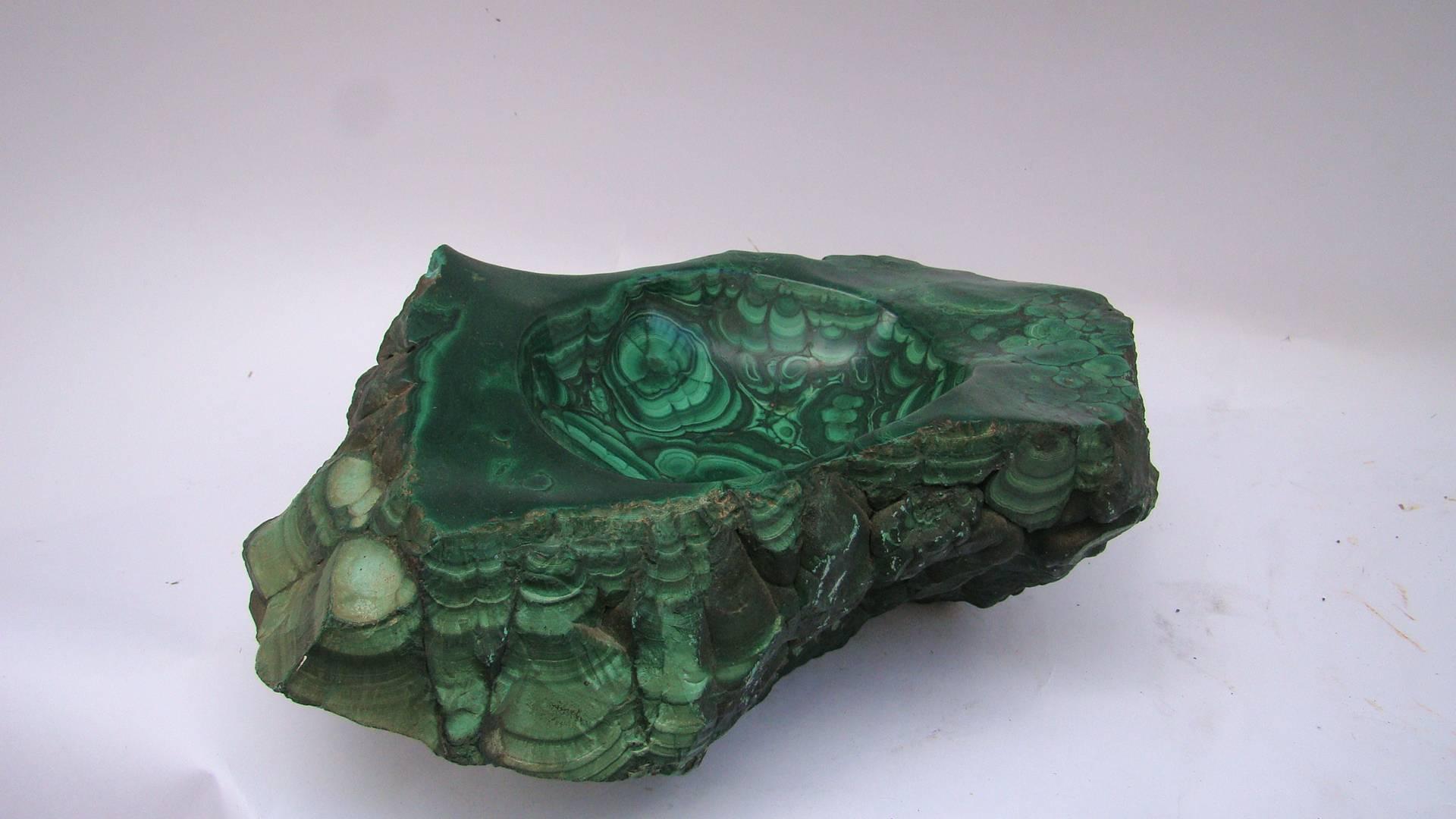 French Malachite Vide-Poche, circa 1960