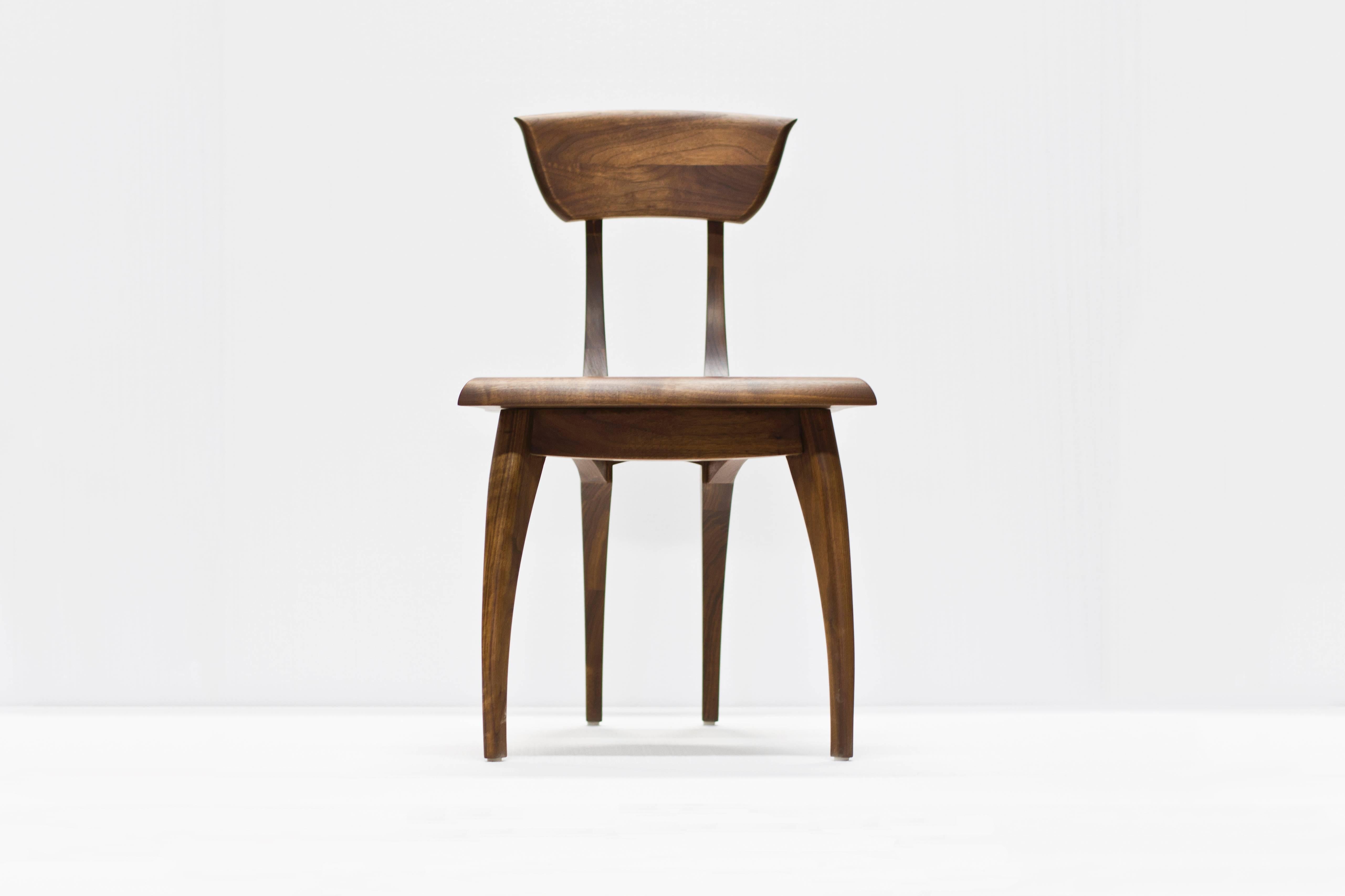 Woodwork Flicka Dining and Occasional Chair in Oiled Walnut by Brooke M. Davis for Wooda For Sale