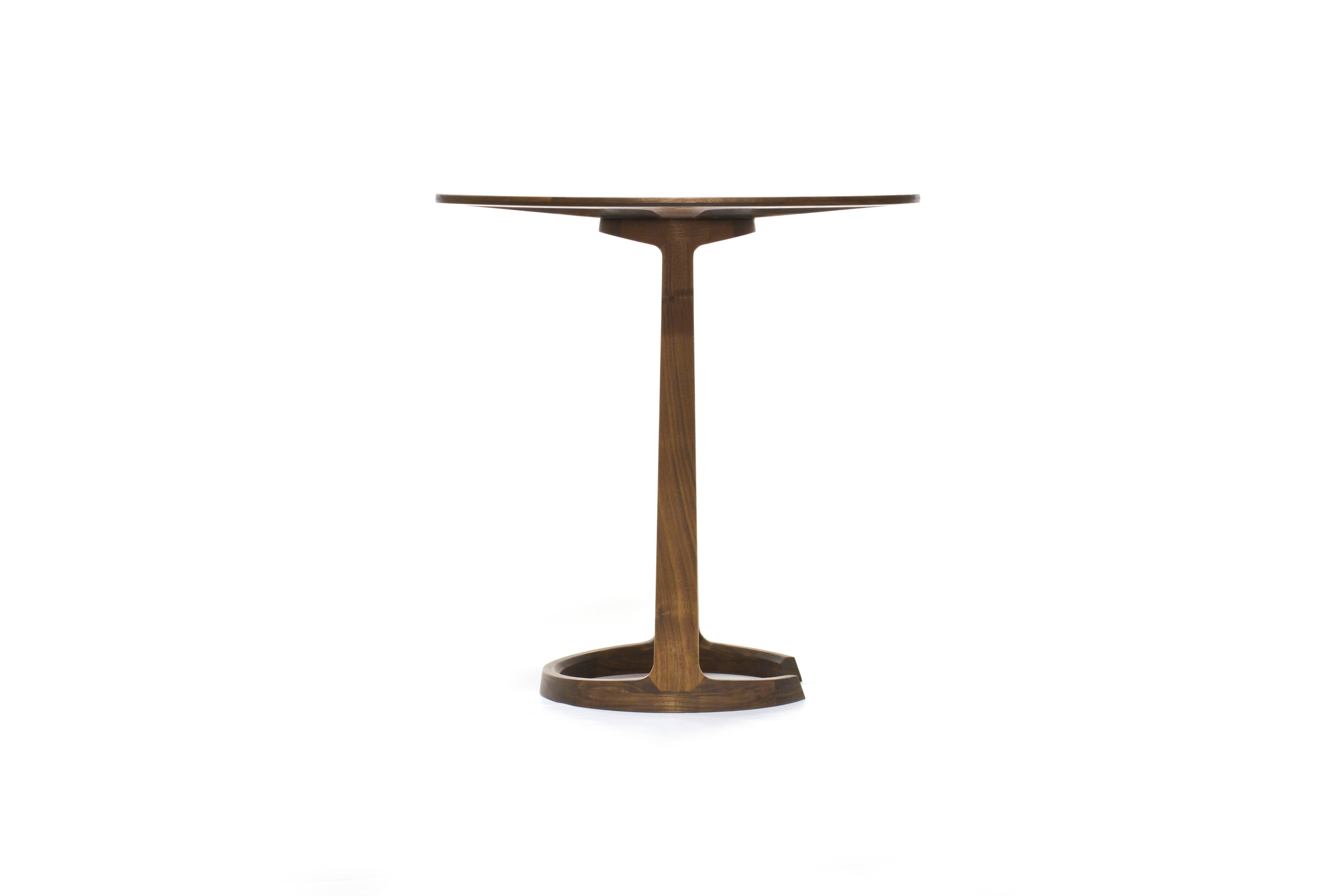 Repose End Table in Walnut by Zac Feltoon for Wooda In New Condition In Omro, WI