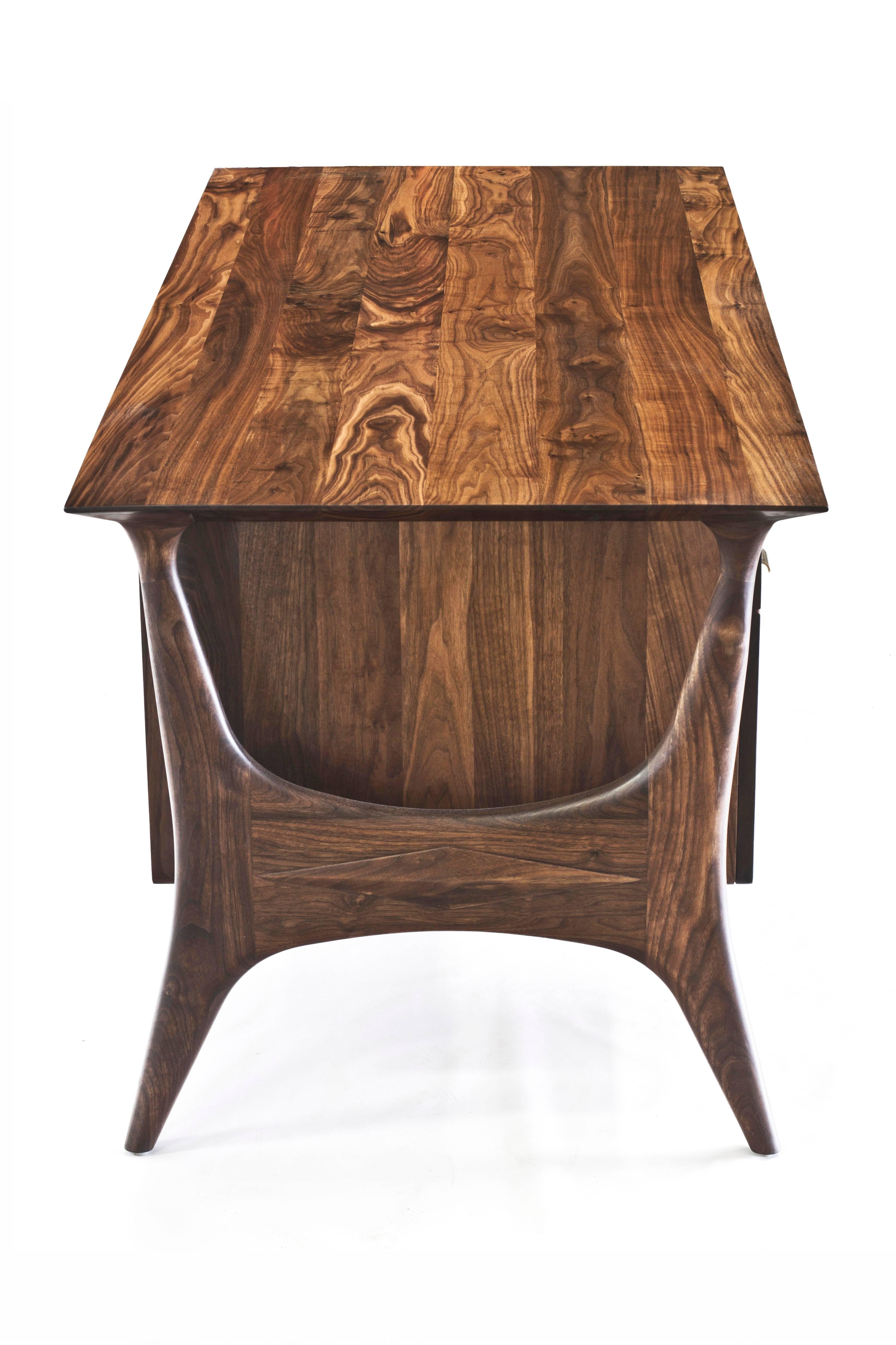 American Sträcka Desk in Oiled Walnut by Mack Geggie for Wooda For Sale