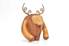 Hermanos Calavera Conquistador in Oiled Mahogany by Miguel &Ilse Silva for Wooda