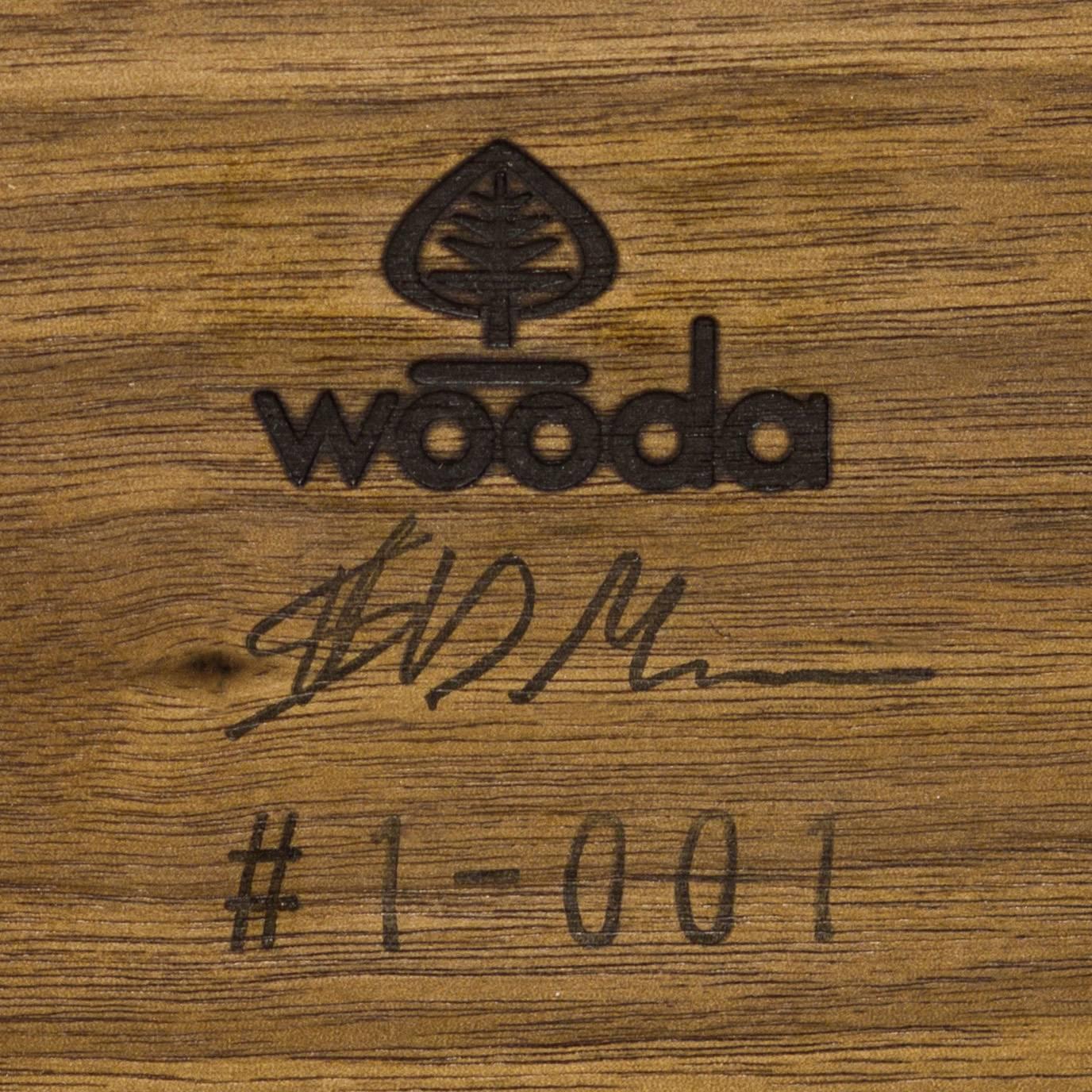 Pilot Loungesessel Ottoman aus geöltem Nussbaumholz von Scott Mason für Wooda im Zustand „Neu“ im Angebot in Omro, WI