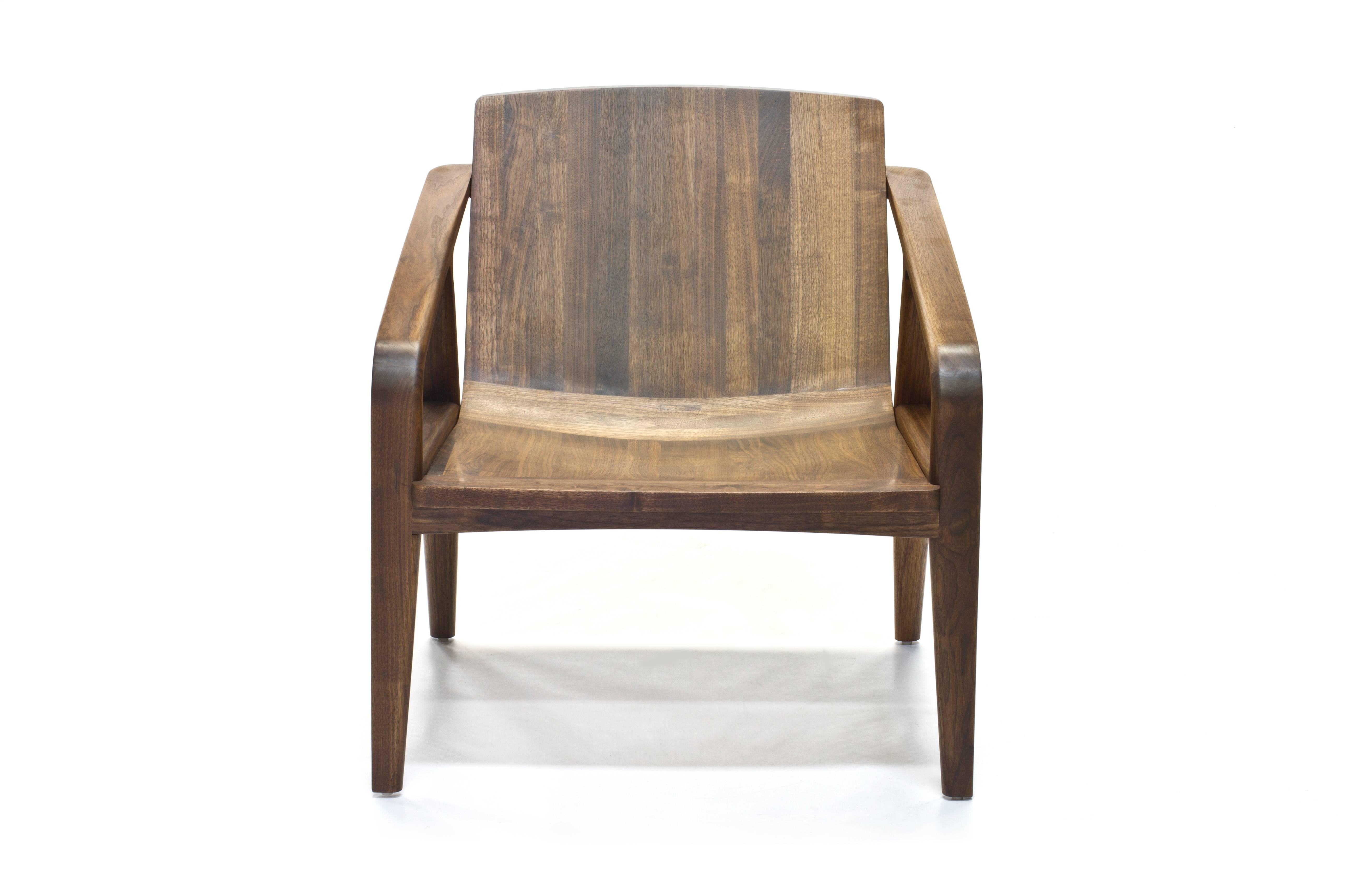 Drawing inspiration from the iconic “Captain’s Chair,” a fixture of his childhood summers on Cape Cod, Scott Mason’s next-generation design, the Pilot Lounge Chair for Wooda, combines 3D modeling and CNC wood shaping to create a modernist chair that