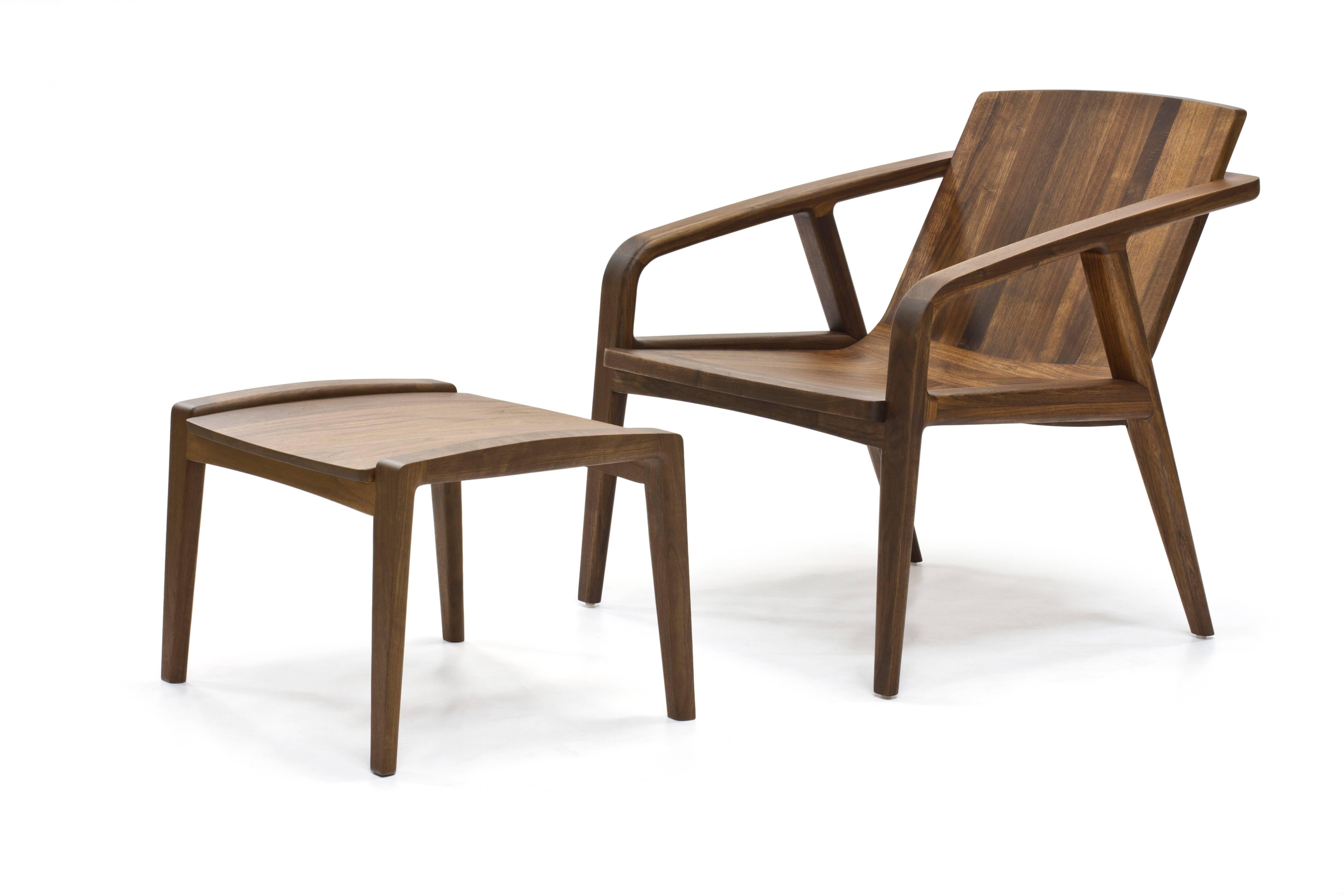 Woodwork Pilot Lounge Chair in Oiled Walnut by Scott Mason for Wooda For Sale