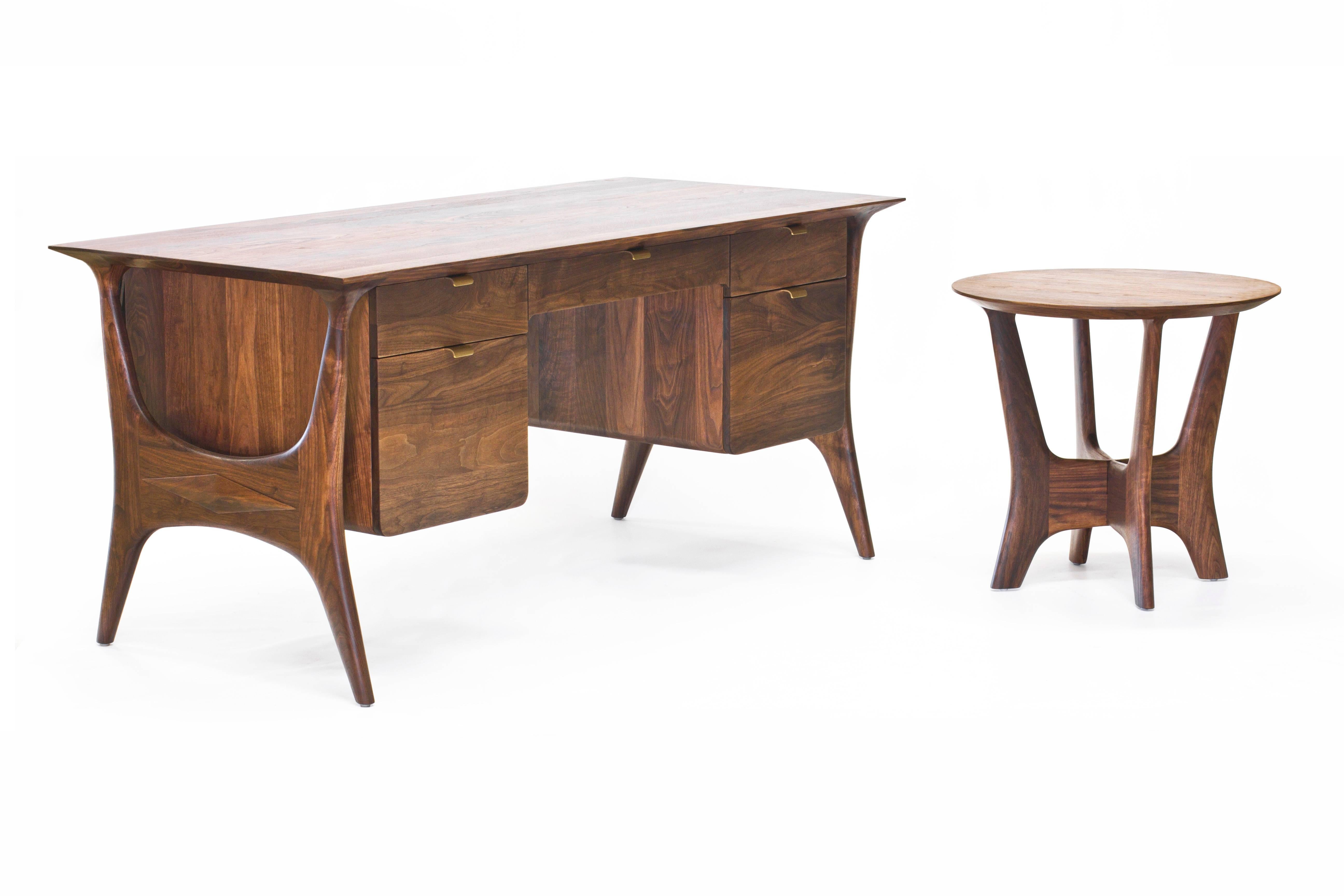 Woodwork Sträcka Desk in Oiled Walnut by Mack Geggie for Wooda For Sale