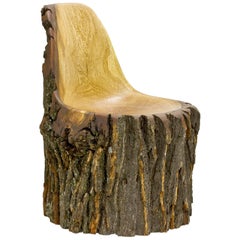 Log Type E in Solid Red Oak, Bark on by Tucker Viemeister