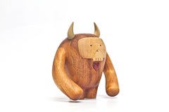 Hermanos Calavera Jefe en caoba aceitada de Miguel e Ilse Silva para Wooda