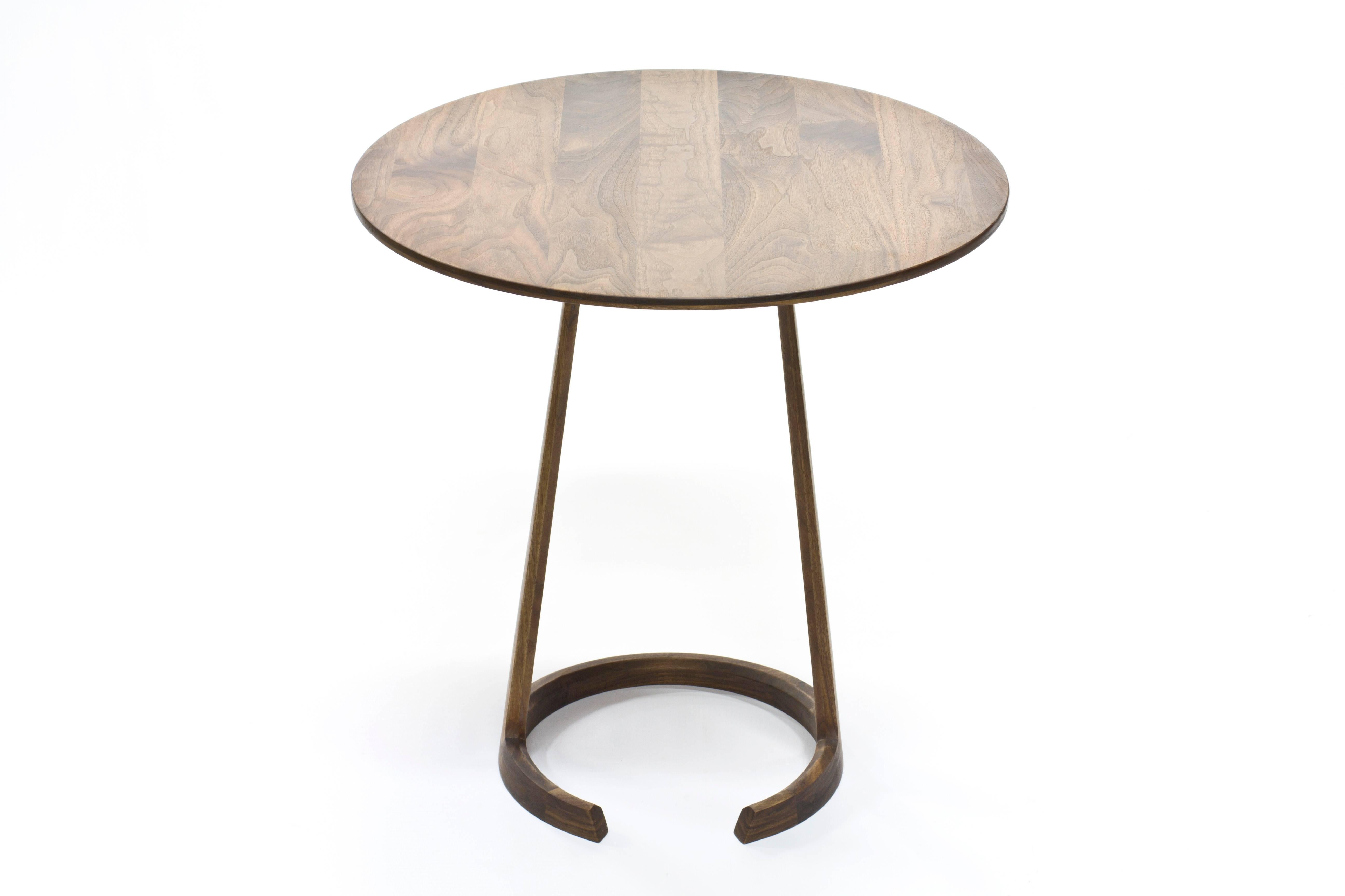 Modern Repose End Table in Oiled Walnut by Zac Feltoon for Wooda For Sale