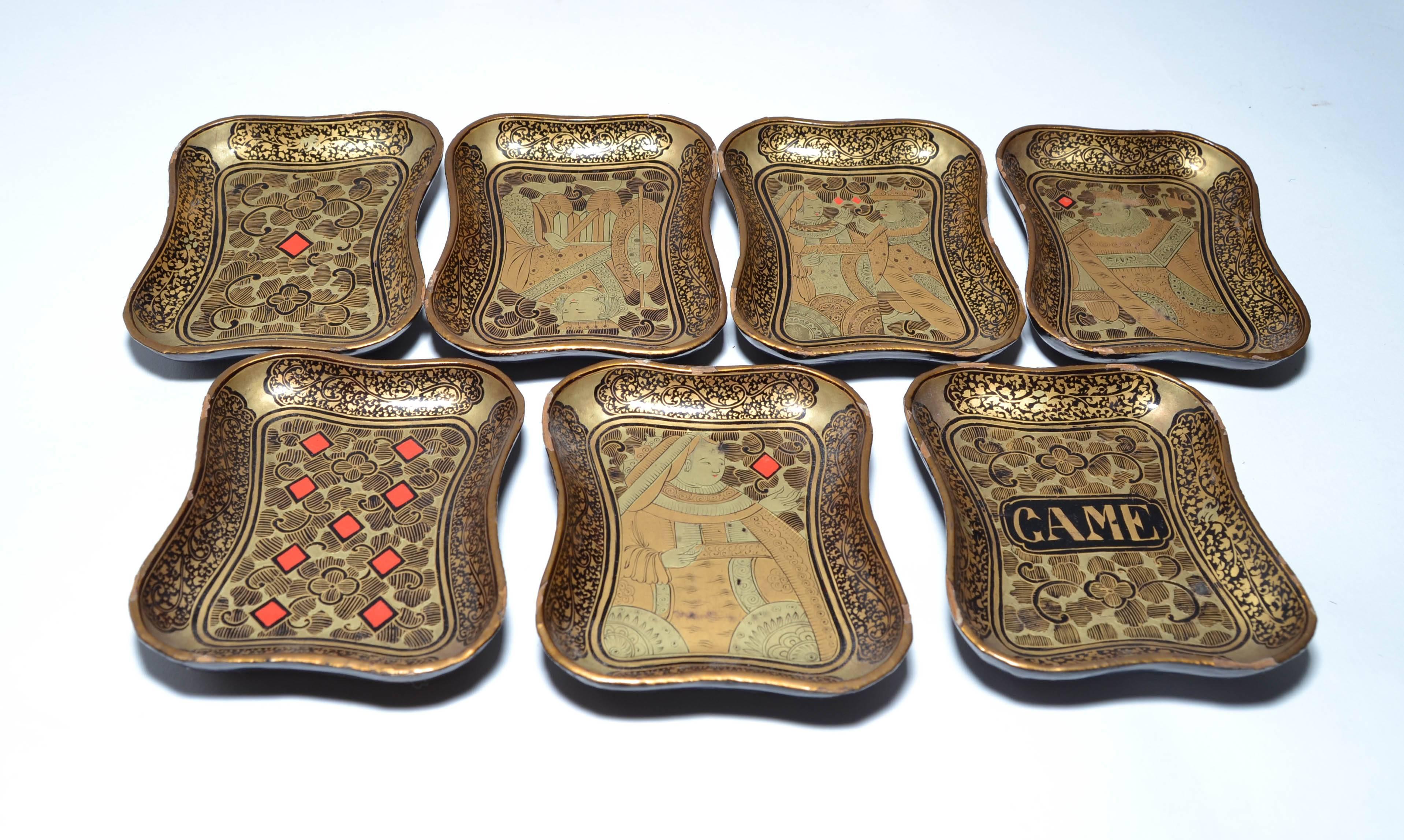 Chinese English Papier Mâché Card Game Box For Sale