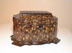 19th Century Painted Tea Caddy