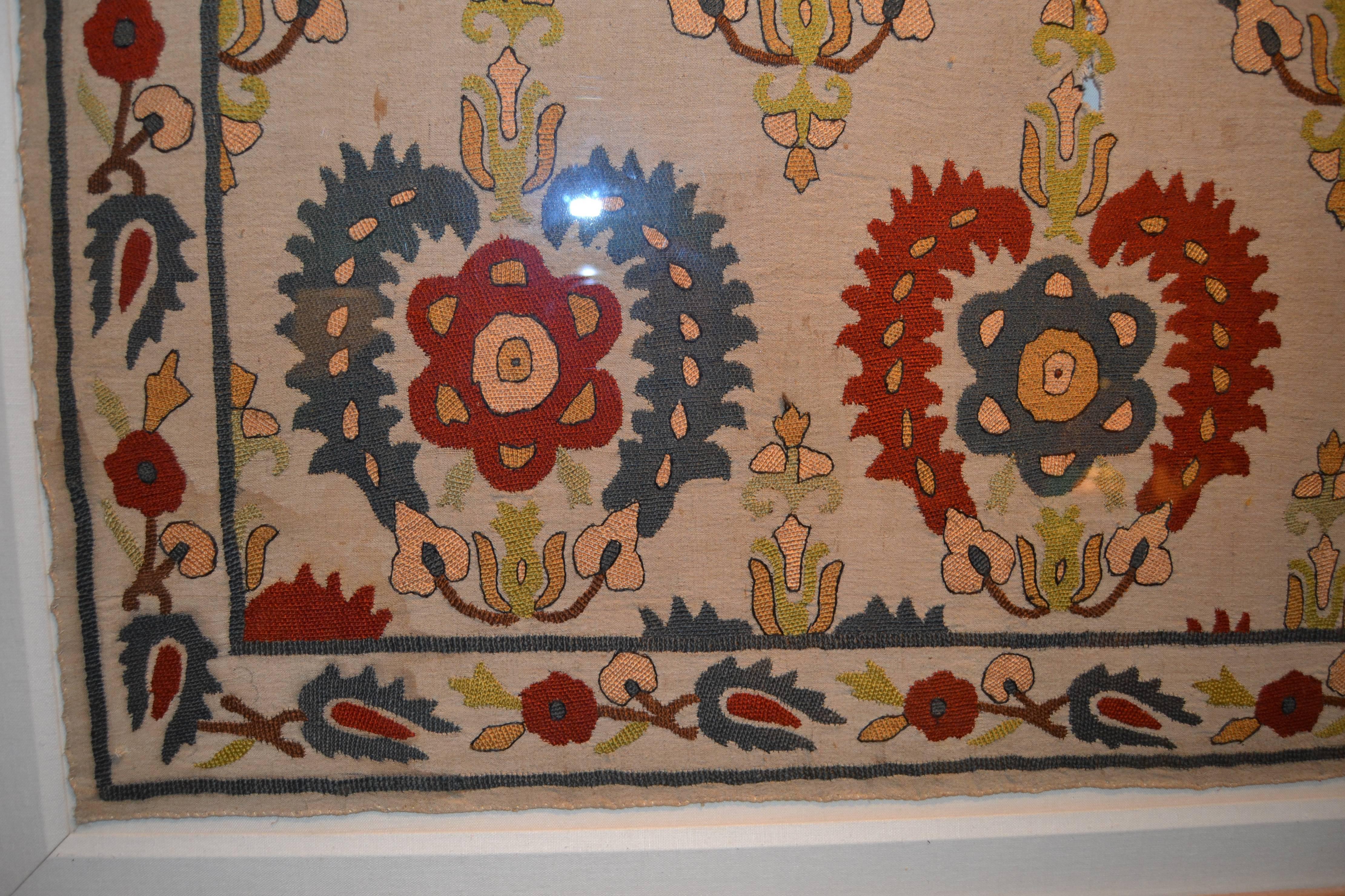 Islamic early 19th Century Embroidered Ottoman Textile For Sale