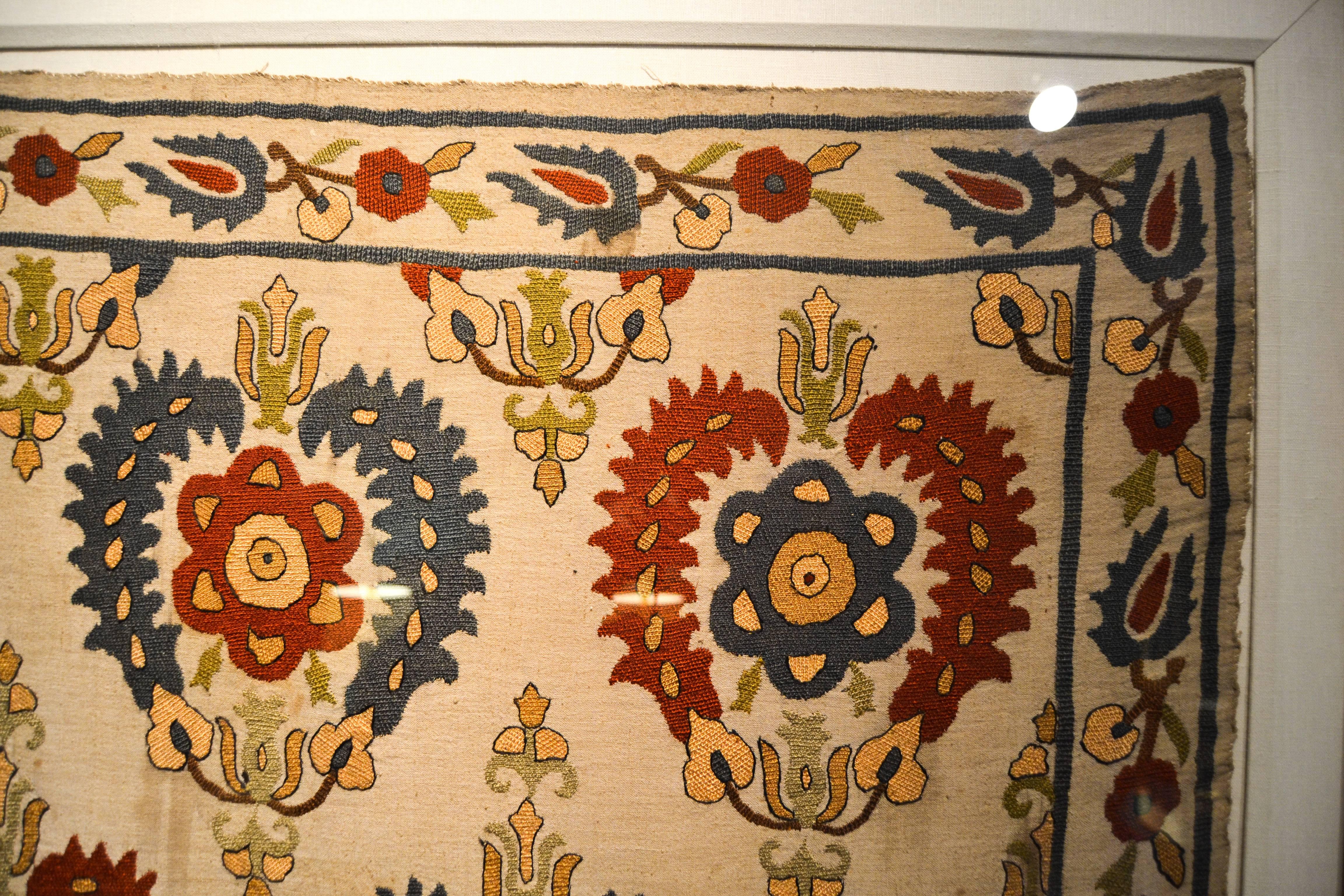 Turkish early 19th Century Embroidered Ottoman Textile For Sale