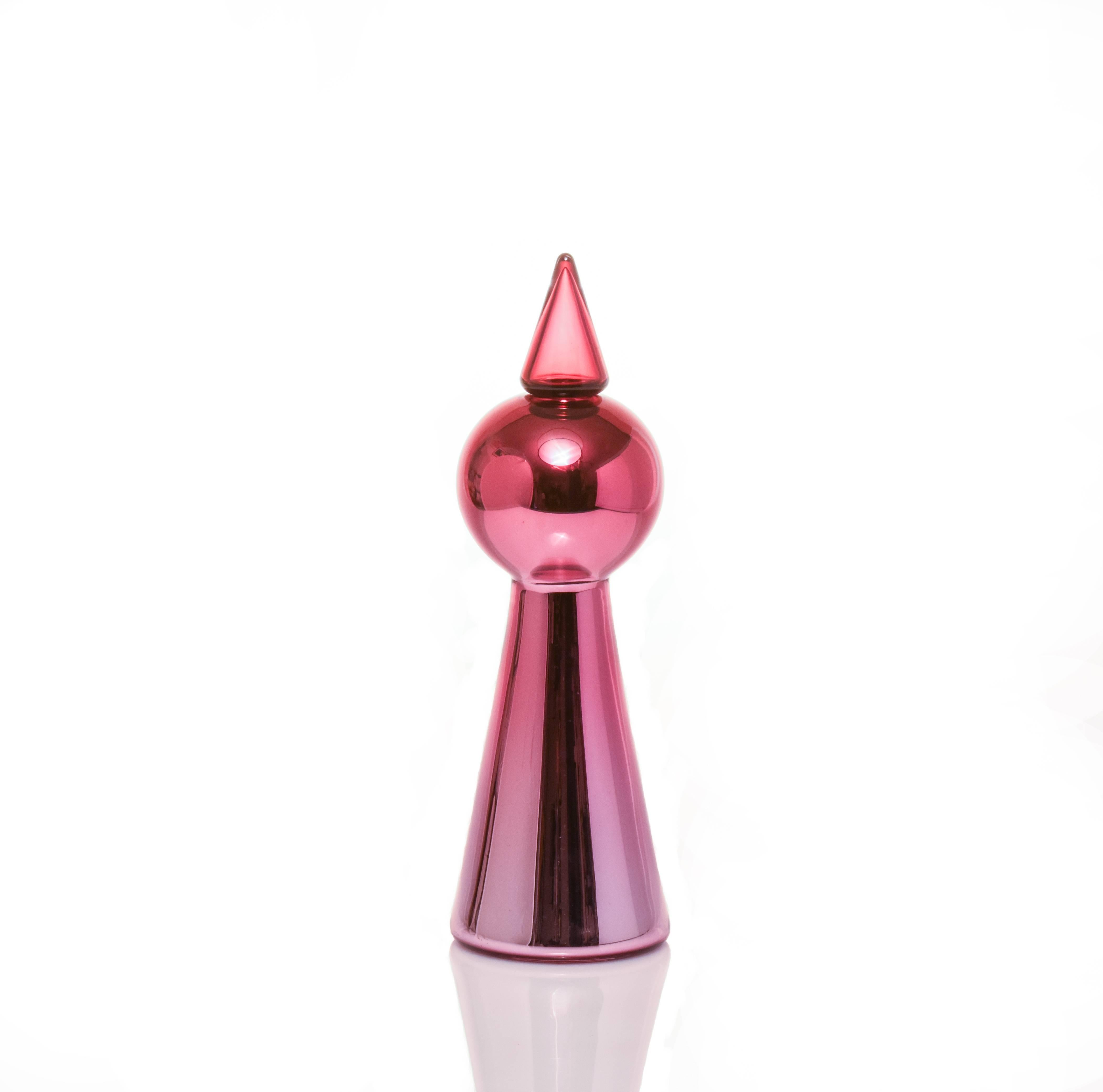 Contemporary Skyscraper Series Intl. Group, Set of 10 Modern Handmade Glass Objects- In Stock For Sale