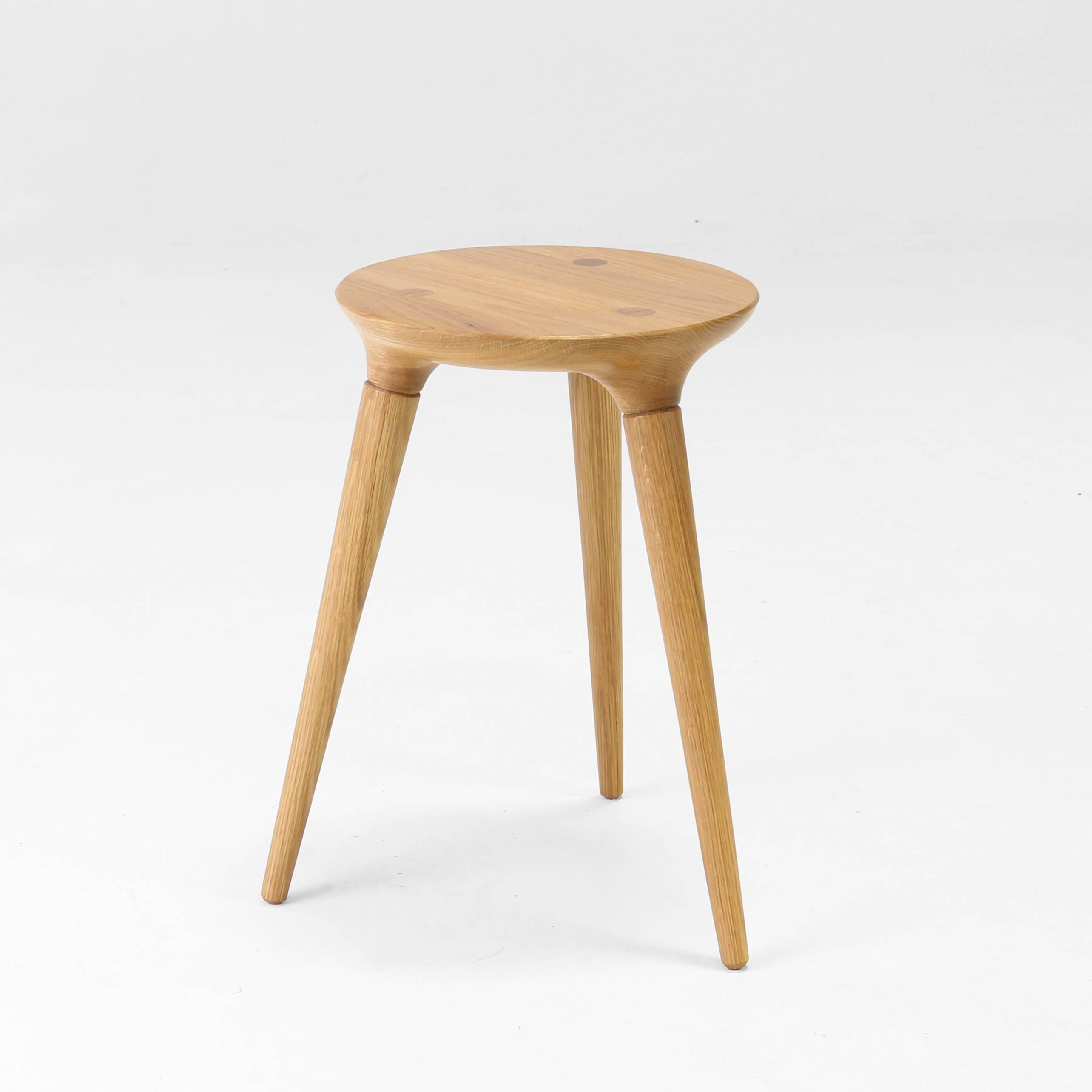 This finely tuned, quintessential American hardwood stool is infused with versatility, earning it a seat at the table, perched at the bedside or stationed as a pedestal for your prized possessions. Each bespoke piece is made to order in our Rhode