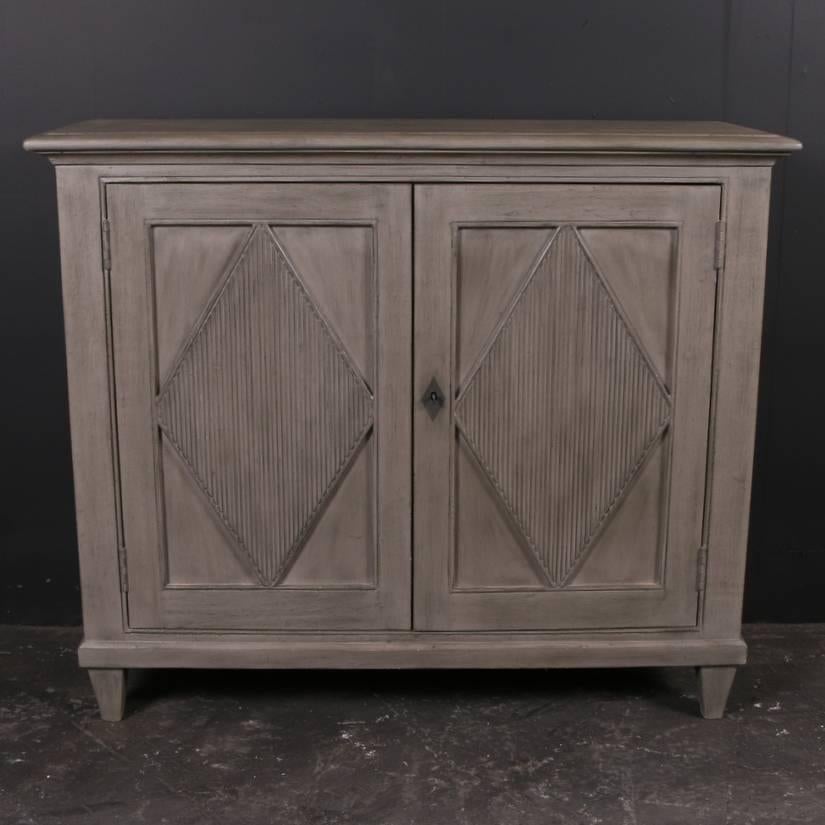Custom built two-door Swedish style buffet. This can be made to your specification.

Dimensions:
41.5 inches (105 cms) wide
14.5 inches (37 cms) deep
35 inches (89 cms) high.
 
 