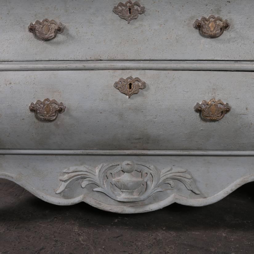 Painted Dutch Bombe Commode