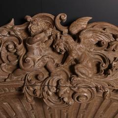 Carved Oak Overdoor