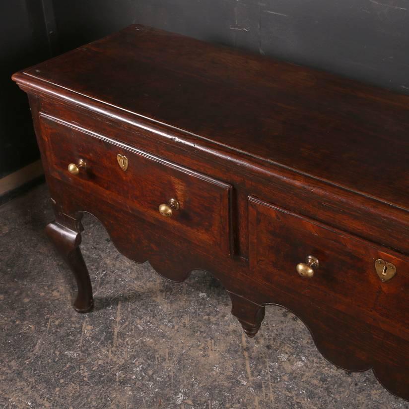 George II Large Oak Dresser Base