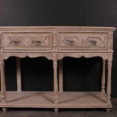 Bleached Oak Dresser Base