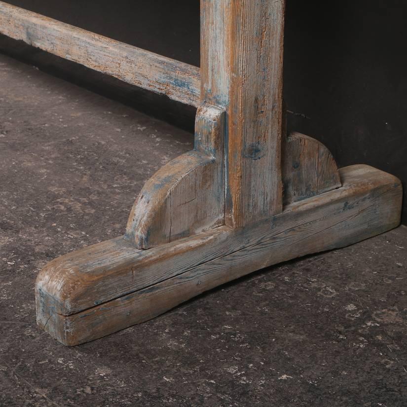 Fabulous 19th century English tavern table with a lovely weathered top and traces of old paint, 1830



Dimensions
107 inches (272 cms) wide
27.5 inches (70 cms) deep
33 inches (84 cms) high.