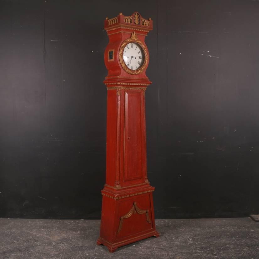 19th Century Morten Jorgen Moller Grandfather Clock 1