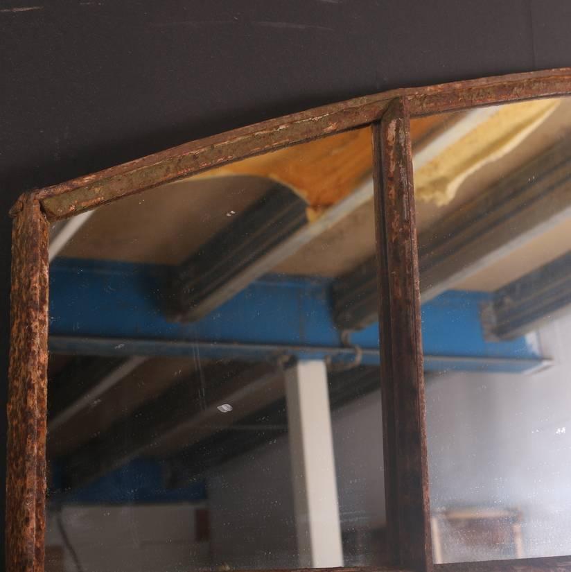 Iron 19th Century French Metal Window Mirror