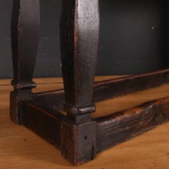 19th Century Walnut and Pine Joint Stool