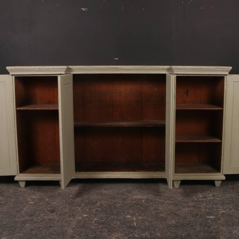 Pine Painted 19th Century Breakfront Buffet