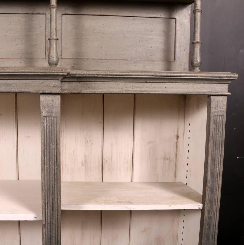 Early Victorian Victorian Open Bookcase
