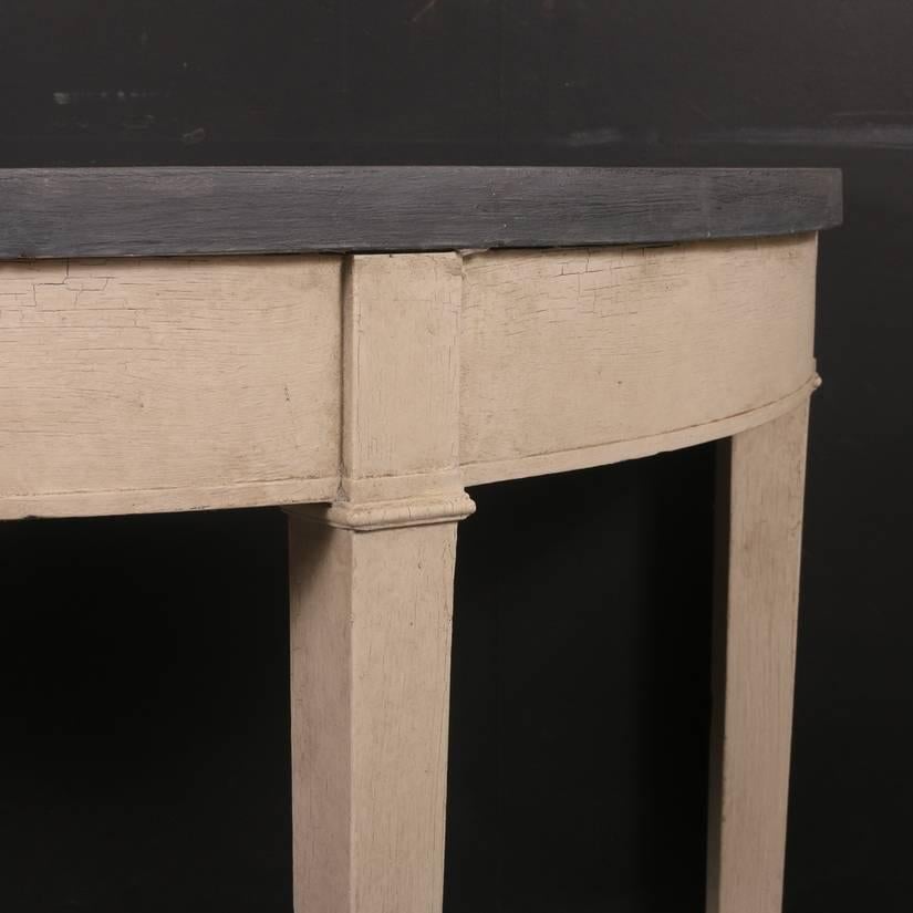 George III Demilune Console Tables