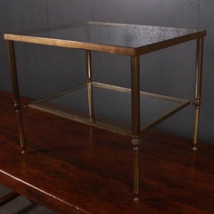 Brass and Glass Lamp Table