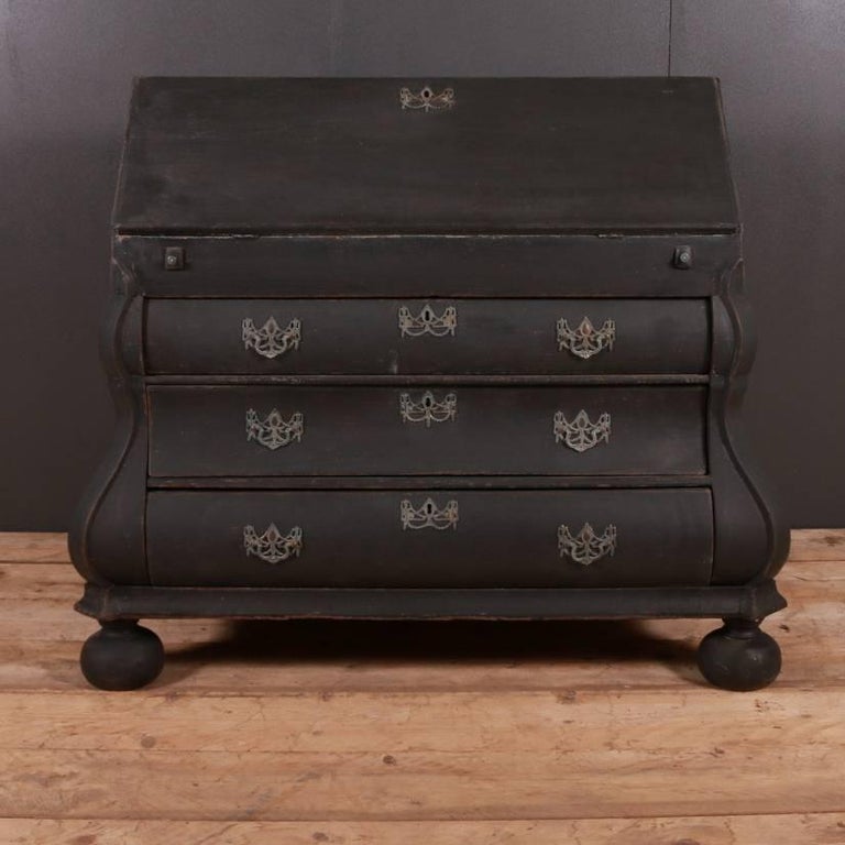 Dutch Painted Oak Bureau At 1stdibs