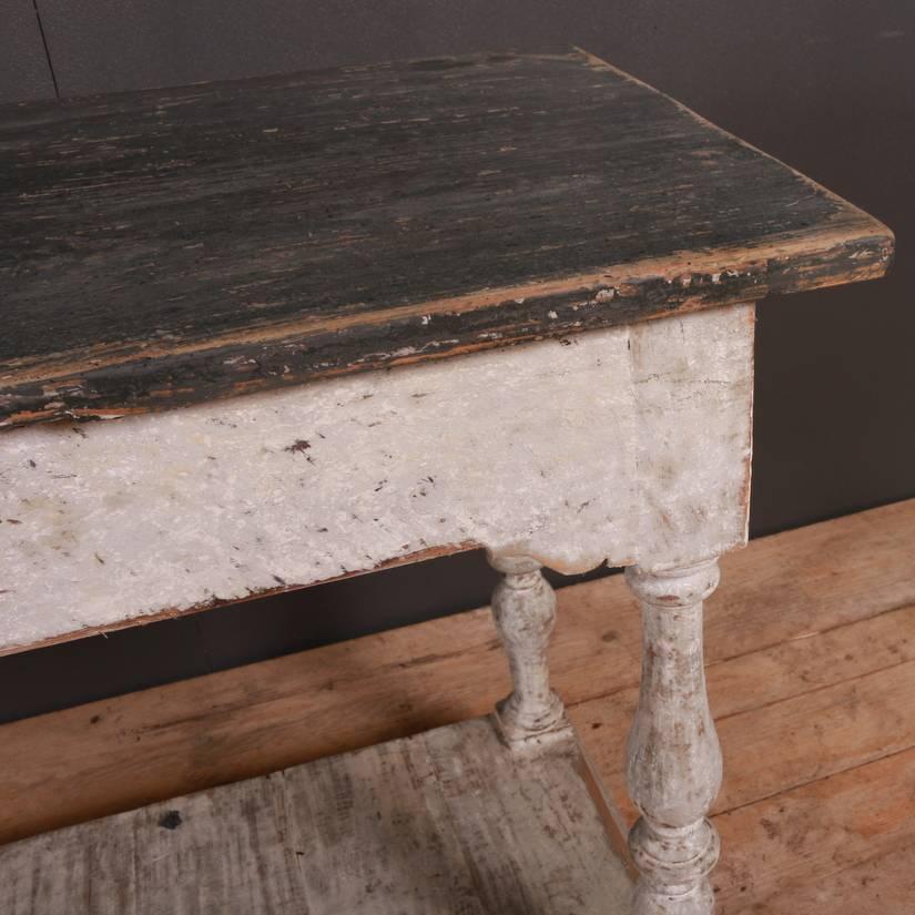 19th Century Painted French Serving Table 1