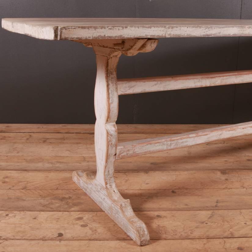 Swedish Trestle Table In Good Condition In Leamington Spa, Warwickshire