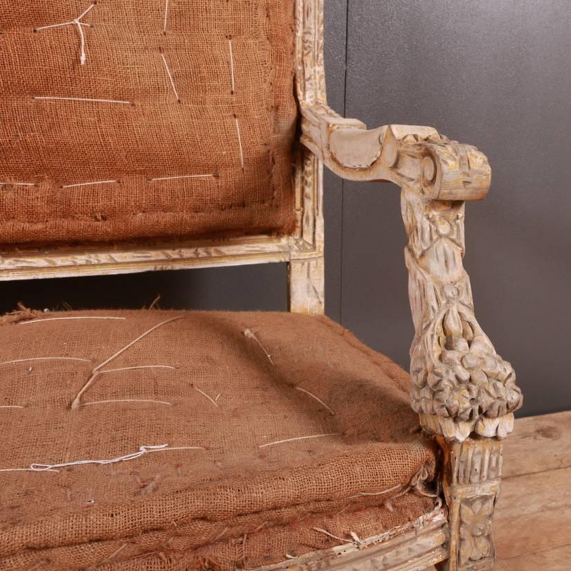 19th Century Original Painted Swedish Sofa In Good Condition In Leamington Spa, Warwickshire