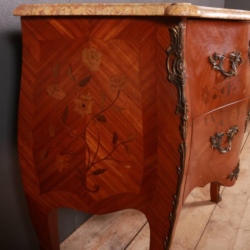 19th Century French Marquetry Commode In Good Condition In Leamington Spa, Warwickshire