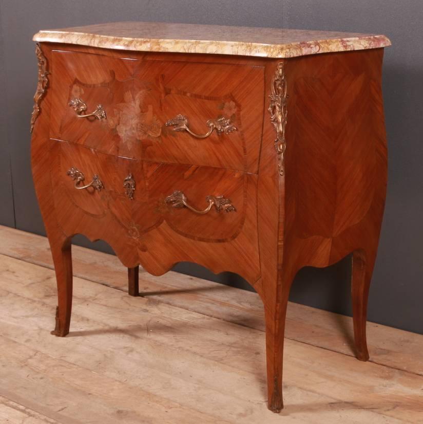 French Marquetry Commode In Good Condition In Leamington Spa, Warwickshire