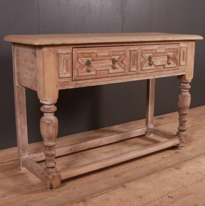 Small English antique bleached oak dresser base. 1860

Reference: 5087

Dimensions
48 inches (122 cms) Wide
17 inches (43 cms) Deep
32 inches (81 cms) High